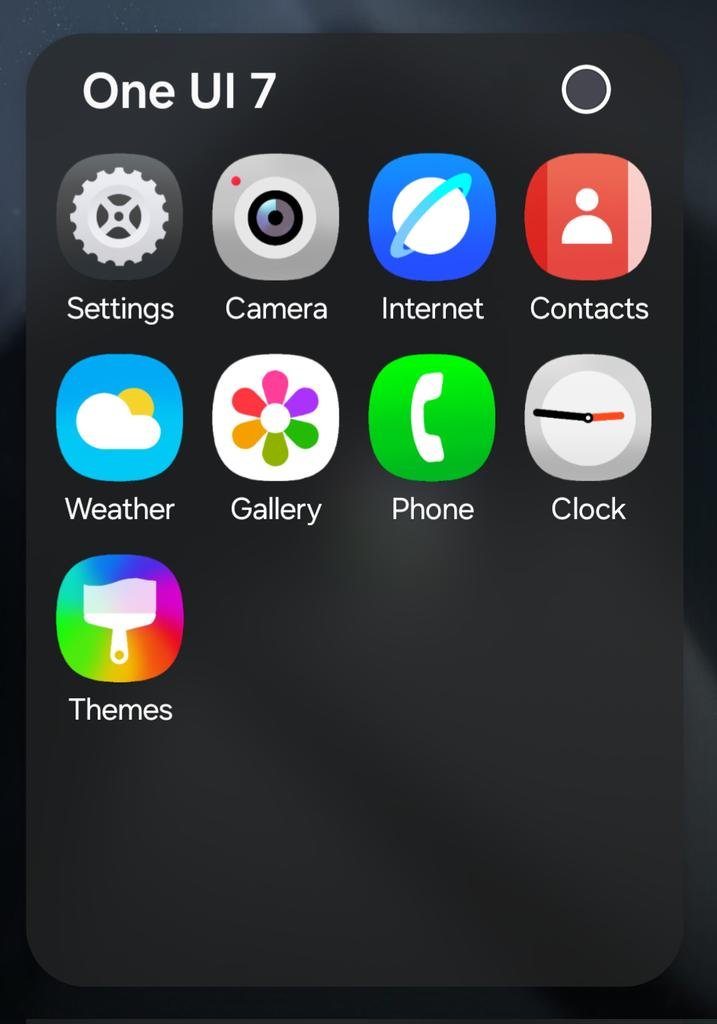 Samsung One UI 7.0 Icon Pack design